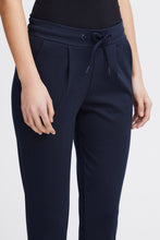 Load image into Gallery viewer, ICHI Kate cropped Trousers - Total Eclipse(Navy)