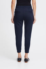 Load image into Gallery viewer, ICHI Kate cropped Trousers - Total Eclipse(Navy)