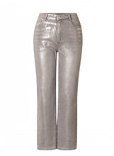 Load image into Gallery viewer, Yest  Pasclina Metallic Trousers - Silver Grey