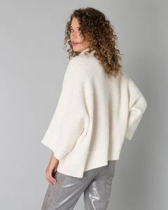 Yest Pelia Cardigan - Sandy White Melange