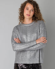 Load image into Gallery viewer, Yest  Penelope Metallic Jumper - Silver Grey