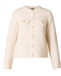 Yest  Perfecta Cardigan - Sandy White Melange