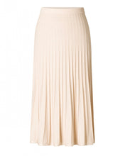 Load image into Gallery viewer, Yest  Sandy A Line Ribbed Skirt  - Sandy White