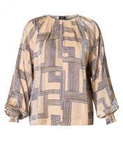 Load image into Gallery viewer, Yest Billie Blouse - Dark Sand/Dark Navy