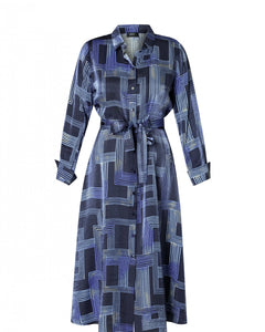Yest Blanca Dress - Dark Navy/French Blue