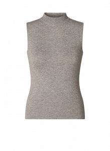 Yest Bobby Top - Light Grey Melange