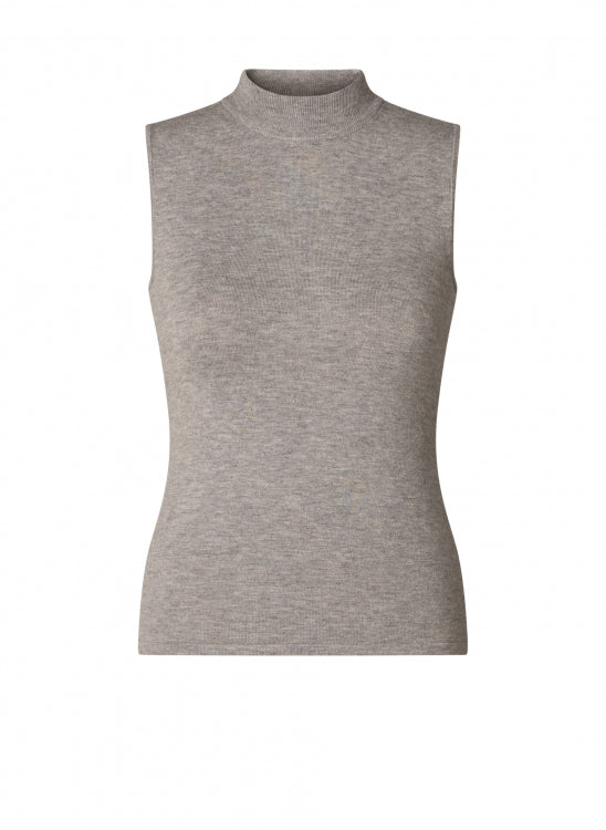 Yest Bobby Top - Light Grey Melange