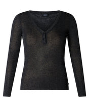 Load image into Gallery viewer, Yest Darcy Top - Black Lurex