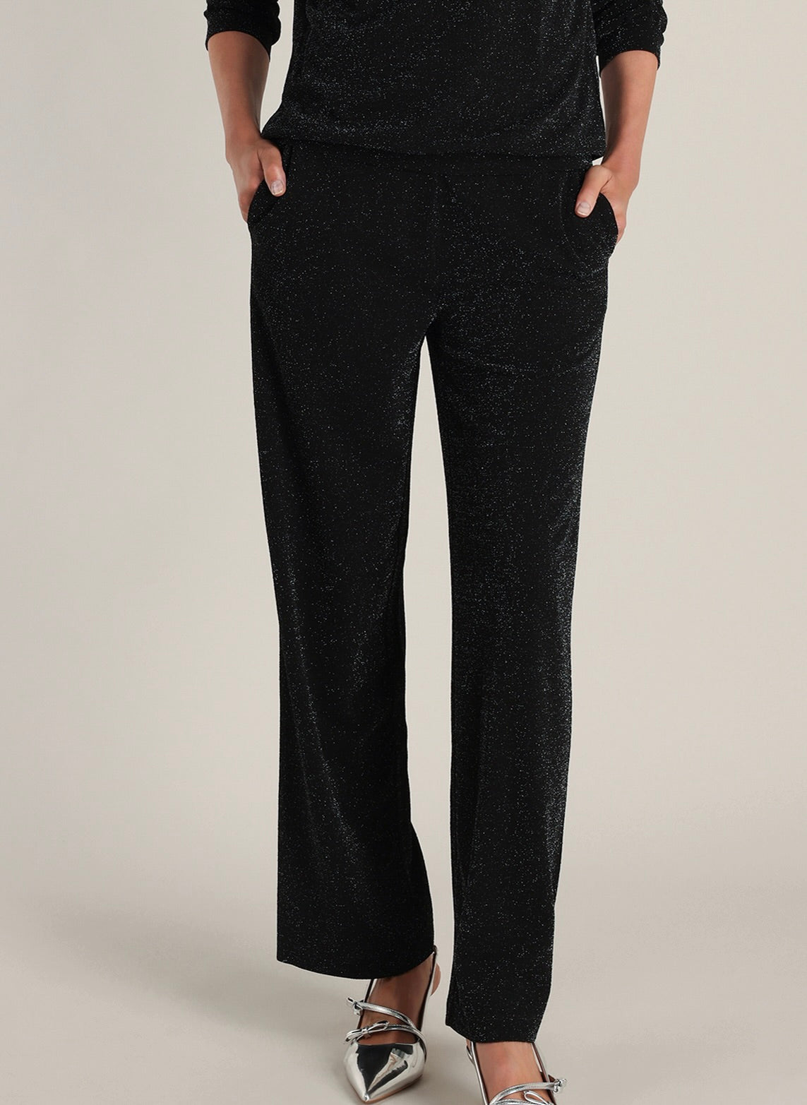 Yest Palmoma Pant - Black Lurex