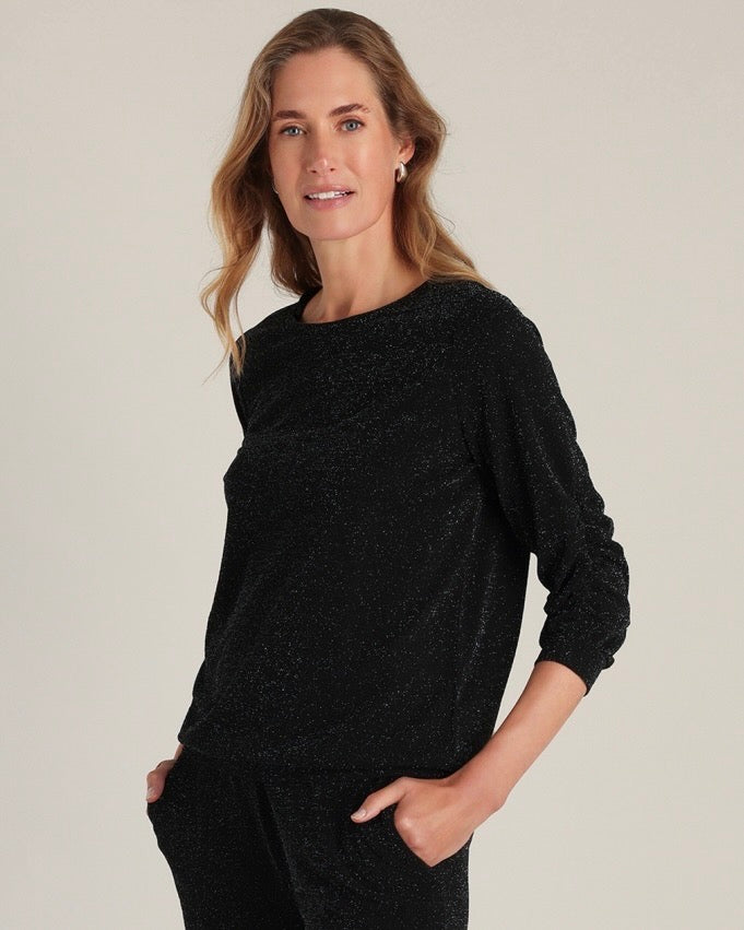 Yest Olvin Sweater - Black Lurex