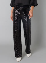 Load image into Gallery viewer, Yest  Sequin Trousers - Black