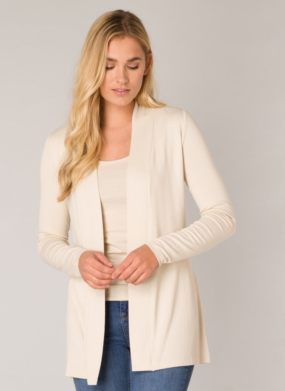 Base Level Yayla Cardigan - Light Beige