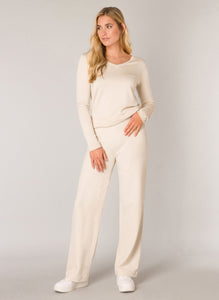 Base Level - Yarah Trouser - Light Beige