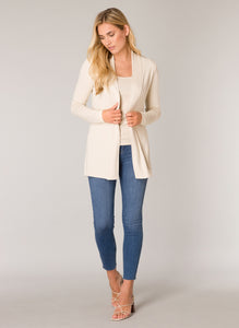 Base Level Yayla Cardigan - Light Beige