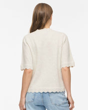 Load image into Gallery viewer, Vila Nikolina Short Sleeve Pullover - Light Natural Melange