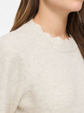 Load image into Gallery viewer, Vila Nikolina Short Sleeve Pullover - Light Natural Melange