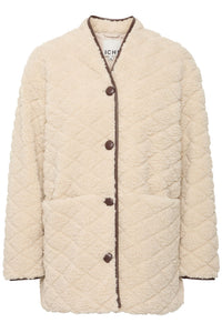 ICHI Solava Quilted Teddy Jacket