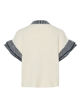 Load image into Gallery viewer, YAS Telo Supersoft Knit Top - Birch/Navy