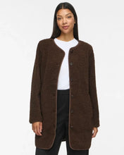 Load image into Gallery viewer, Vila Ada Long Teddy Jacket - Cocoa Bean