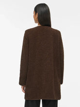 Load image into Gallery viewer, Vila Ada Long Teddy Jacket - Cocoa Bean