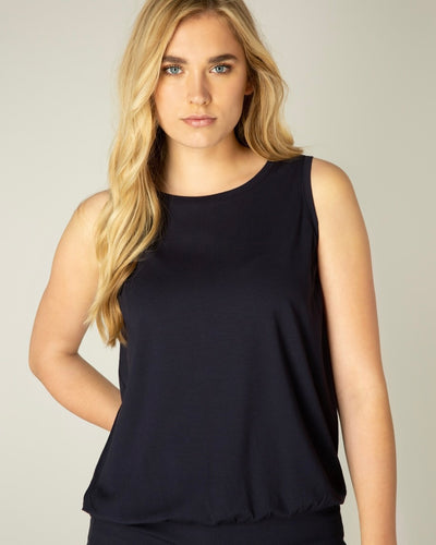 Base Level Yasmin Top - Dark Blue