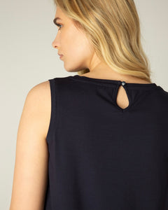 Base Level Yasmin Top - Dark Blue