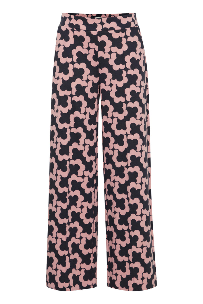 ICHI Kate Trousers - Graphic Flower Lilas