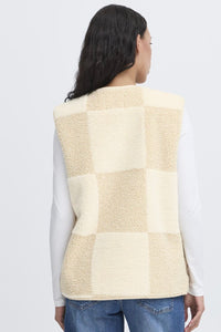 ICHI Tonza Faux Sheepskin Gilet