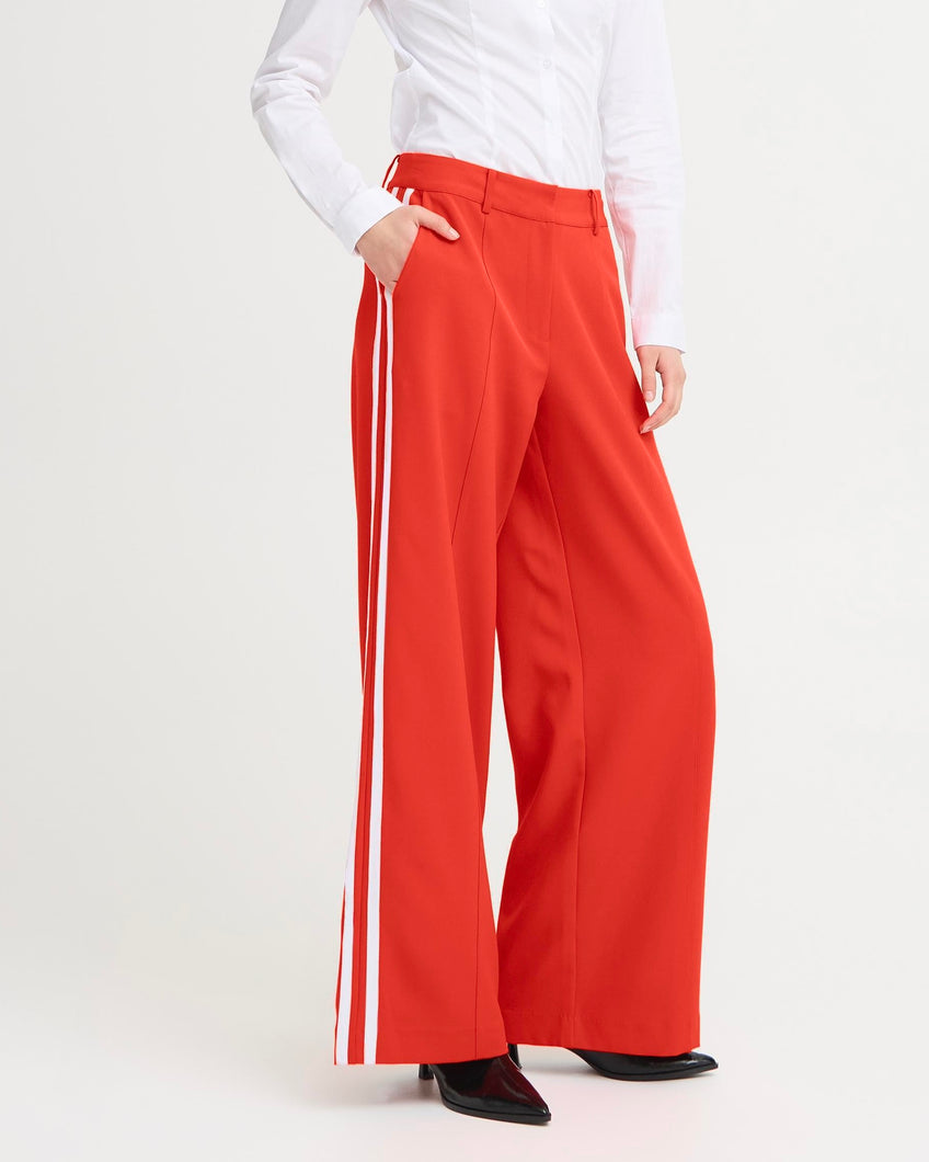 ICHI Folavi Trouser - Fiery Red