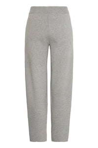 ICHI Ballia Knitted Pant  - Grey Melange
