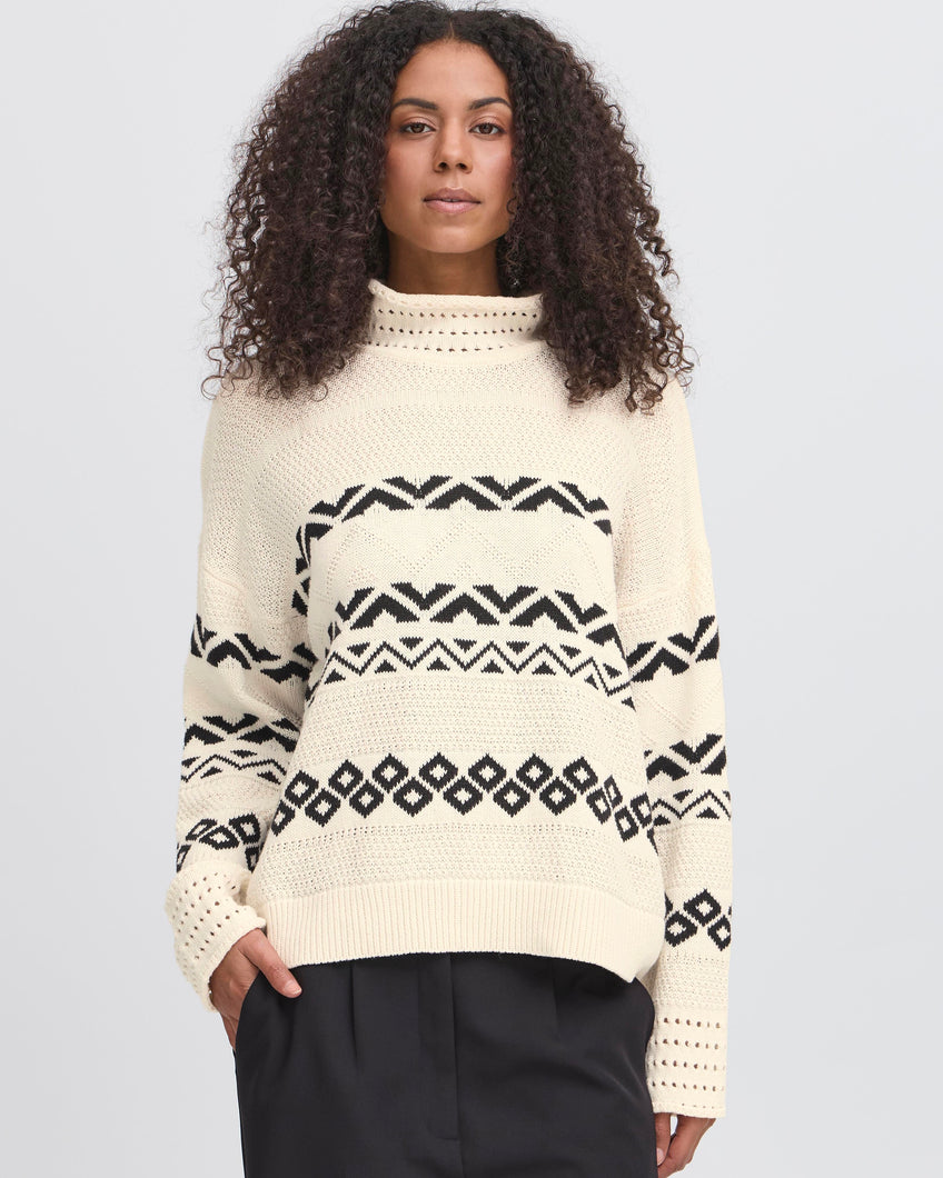ICHI Barisa Sweater - Birch