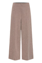 Load image into Gallery viewer, ICHI Kate Twillish Wide Leg Pant - Java Almond Milk Brown