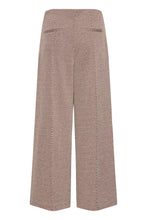 Load image into Gallery viewer, ICHI Kate Twillish Wide Leg Pant - Java Almond Milk Brown