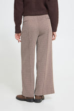 Load image into Gallery viewer, ICHI Kate Twillish Wide Leg Pant - Java Almond Milk Brown