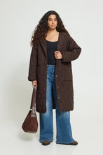 Load image into Gallery viewer, ICHI Hansa Padded Coat - Mole
