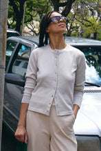Load image into Gallery viewer, ICHI Luls Round Neck Cardigan - Oatmeal Melange