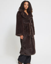 Load image into Gallery viewer, ICHI Hansa Padded Coat - Chocolate Torte
