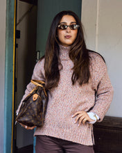 Load image into Gallery viewer, ICHI Funnel Neck Jumper - Pink Mix