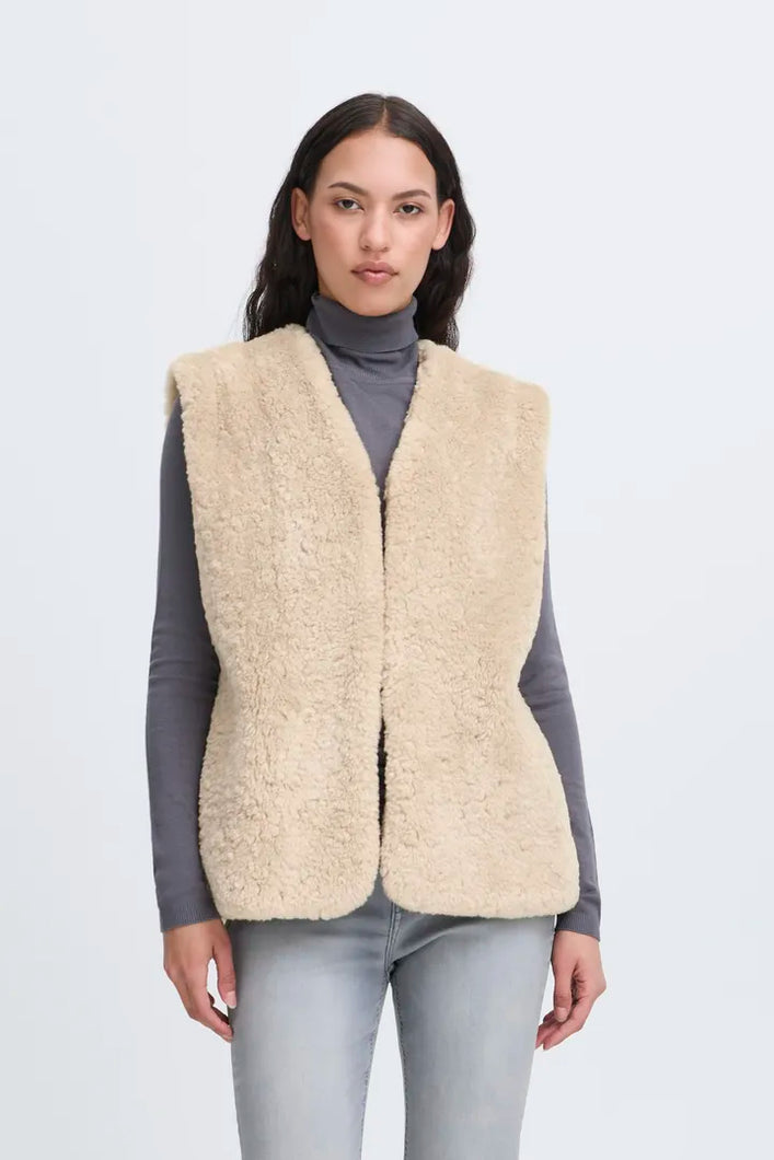 ICHI Hizala Teddy Gilet