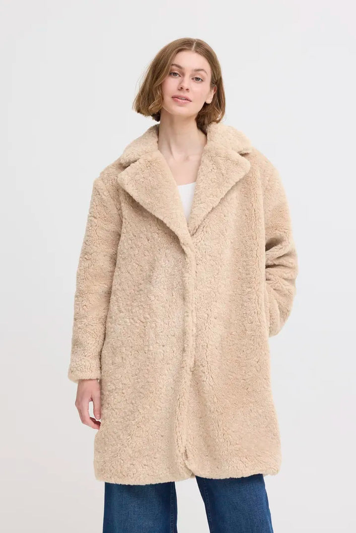 ICHI Hizala Teddy Coat