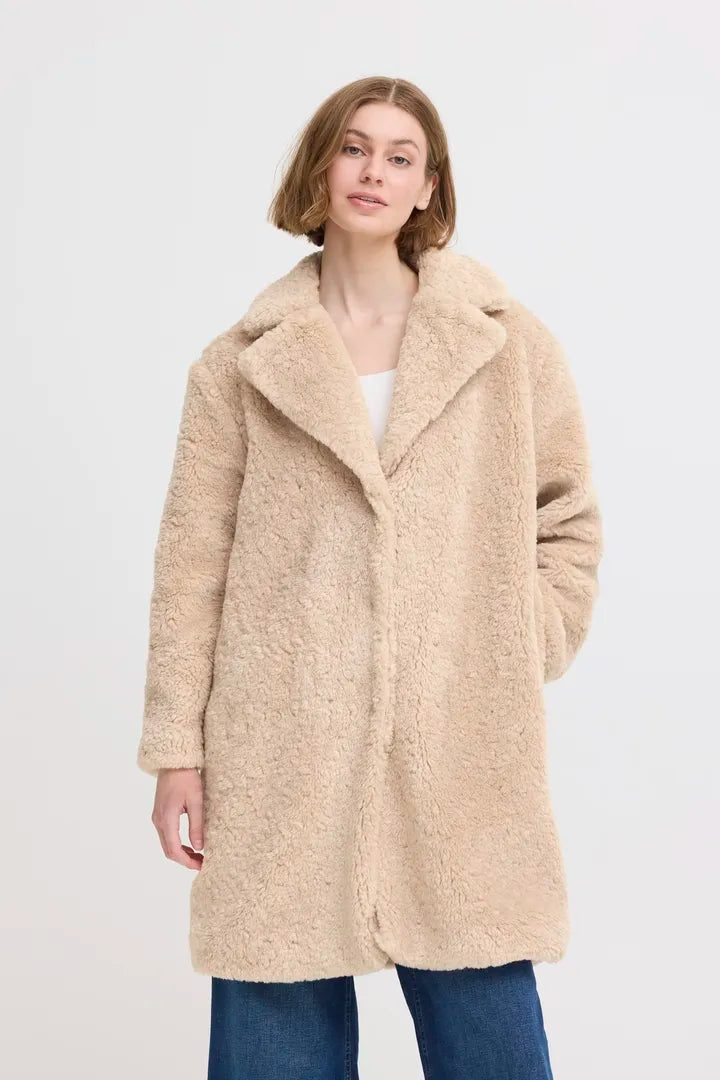 ICHI Hizala Teddy Coat
