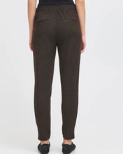Load image into Gallery viewer, ICHI Kate Cropped Trousers - Black/Brown Herringbone