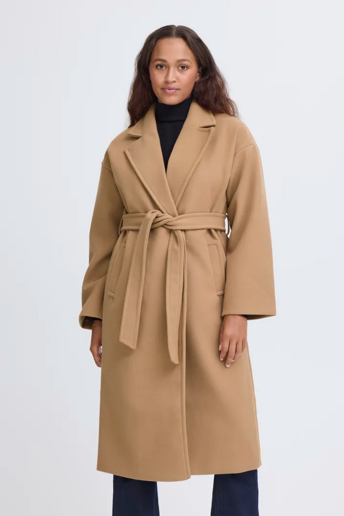 ICHI Jannet Coat - Tigers Eye