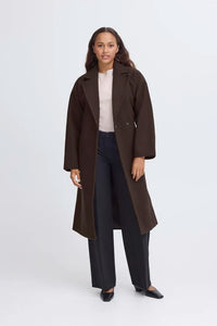 ICHI Jannet Coat - Chocolate Torte