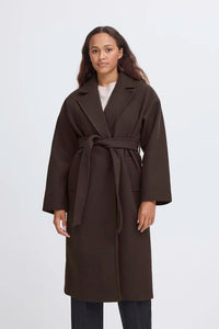 ICHI Jannet Coat - Chocolate Torte