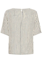 Load image into Gallery viewer, ICHI Marrakech Top - Total Eclipse (Navy) Stripe