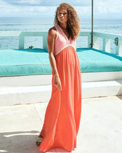 Load image into Gallery viewer, Eb &amp; Ive Alegria Spliced Maxi Dress - Cameo/Coral