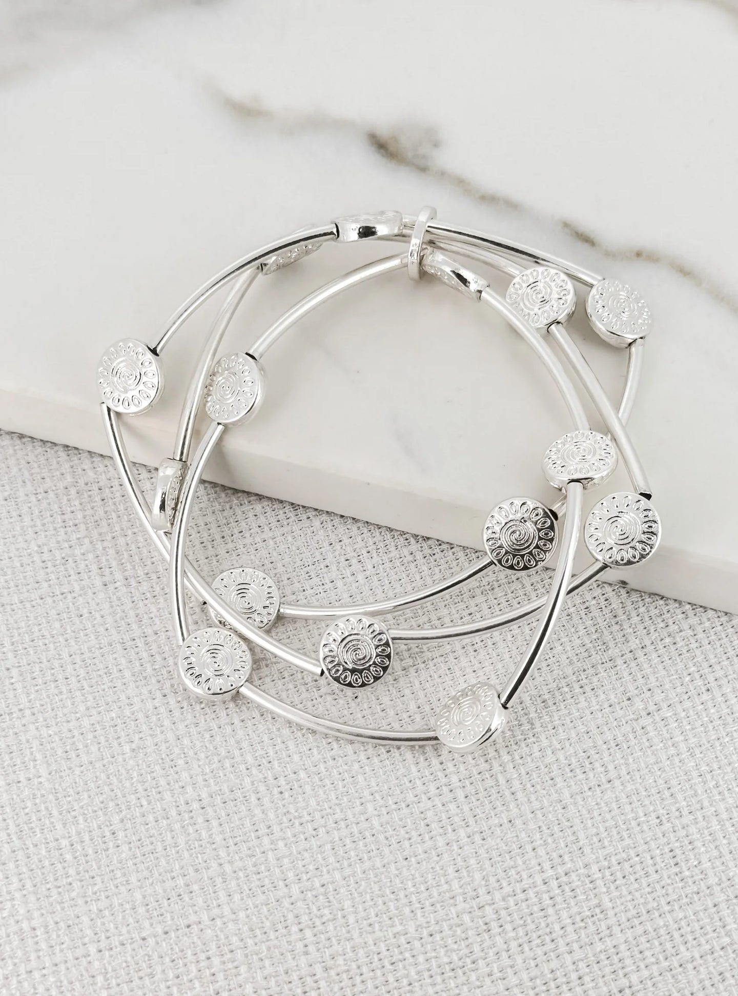 Envy Triple Layer Bracelet - Silver