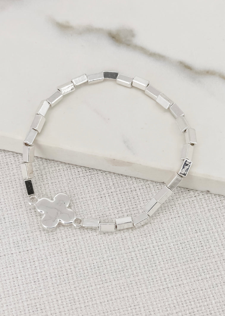 Envy  Block Link Bracelet  - Silver