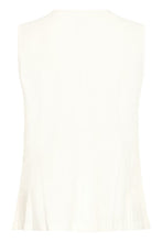 Load image into Gallery viewer, ICHI Linno Sleeveless Blouse - Cloud Dancer